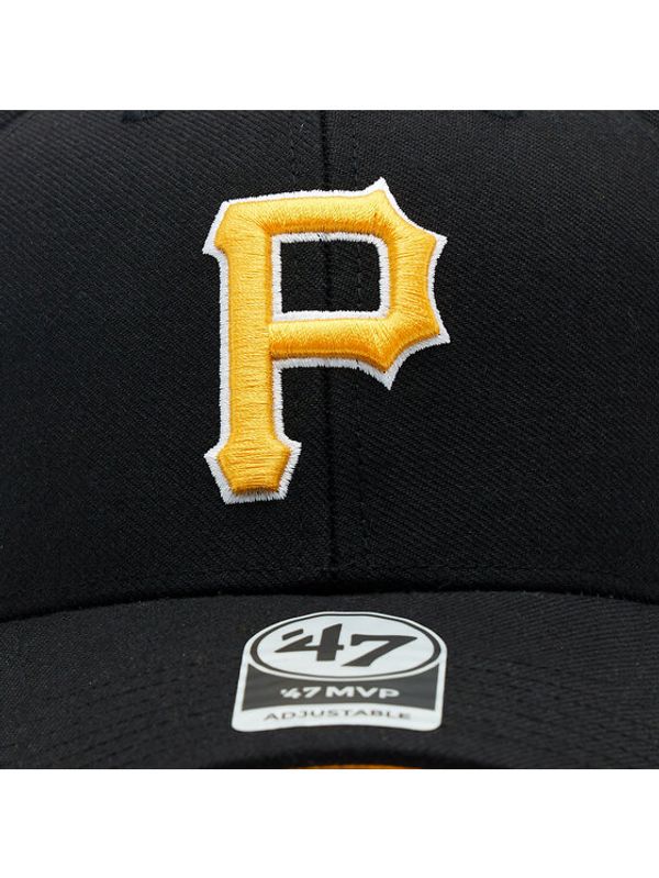 47 Brand 47 Brand Шапка с козирка MLB Pittsburgh Pirates Sure Shot Snapback '47 MVP B-SUMVP20WBP-BK Черен