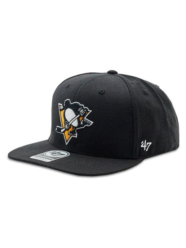 47 Brand 47 Brand Шапка с козирка NHL Pittsburgh Penguins No Shot '47 CAPTAIN H-NSHOT15WBP-BK Черен