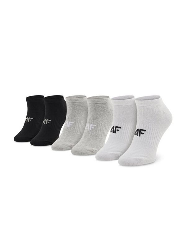 4F 4F Комплект 3 чифта къси чорапи дамски H4Z22-SOD302 Цветен