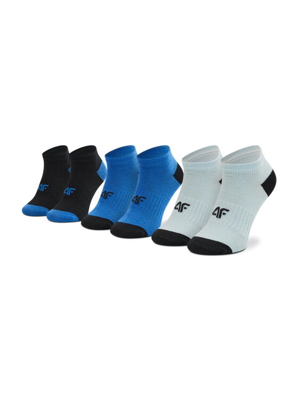 4F 4F Комплект 3 чифта къси чорапи дамски HJL22-JSOM002 Син