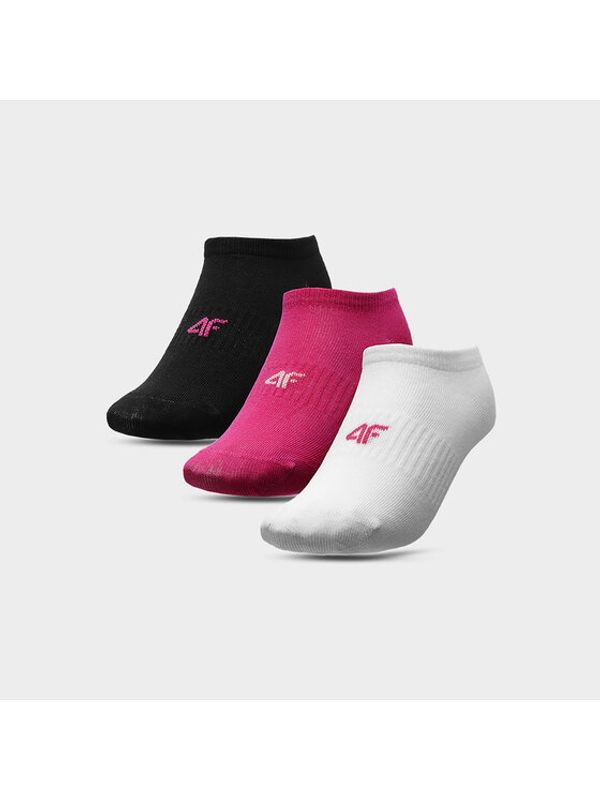 4F 4F Комплект 3 чифта къси чорапи детски 4FJSS23USOCF097 Цветен