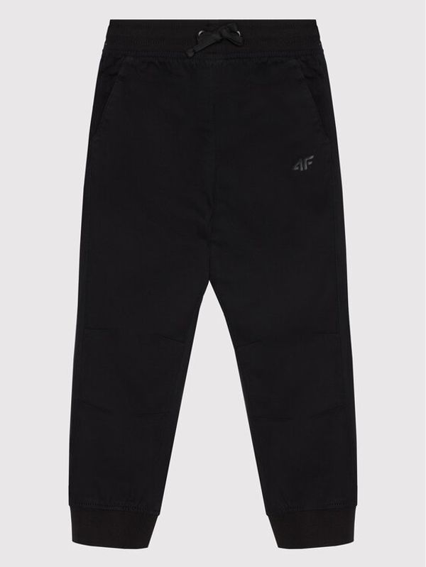 4F 4F Текстилни панталони HJL22-JSPMC001 Черен Regular Fit