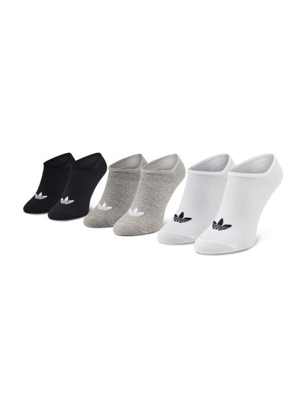 adidas adidas Комплект 3 чифта къси чорапи унисекс Trefoil Liner FT8524 Бял