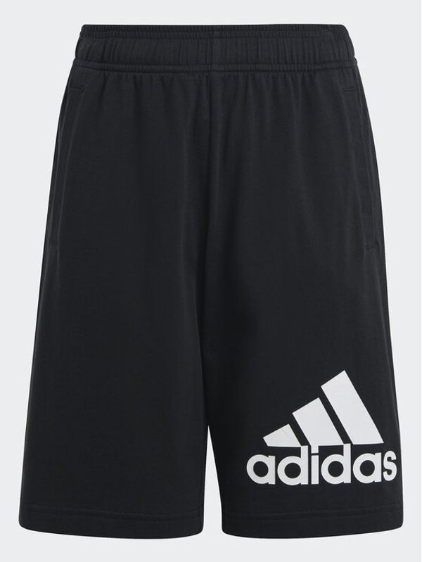 adidas adidas Спортни шорти Essentials Big Logo Cotton Shorts HY4718 Черен Regular Fit