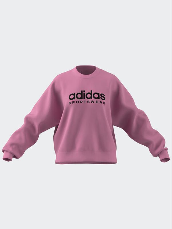 adidas adidas Суитшърт ALL SZN Fleece Graphic Sweatshirt IC8716 Розов Loose Fit