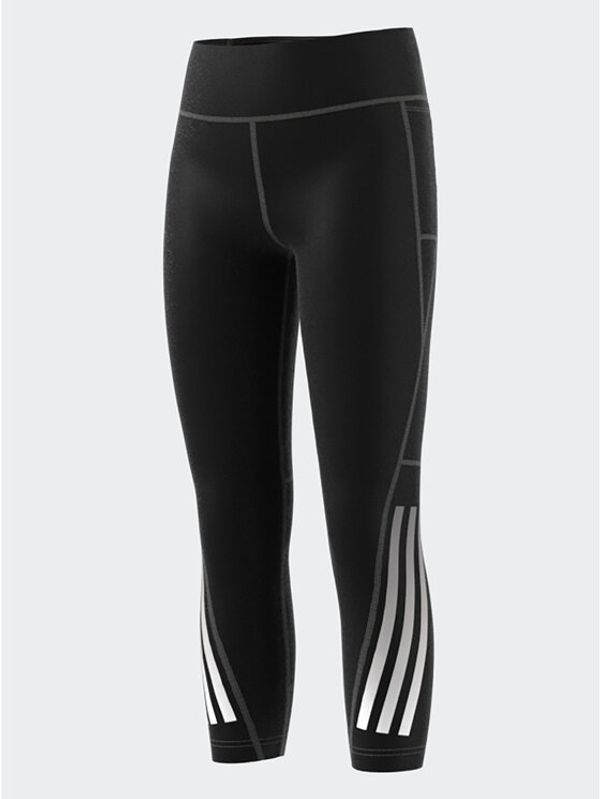 adidas Sportswear adidas Клин Training AEROREADY 3-Stripes High-Rise 7/8 Optime Pocket Leggings IJ7121 Черен