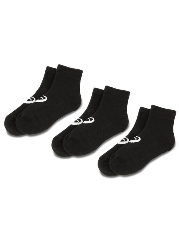 Asics Asics Комплект 3 чифта къси чорапи унисекс 3PPK Quarter Sock 155205 Черен