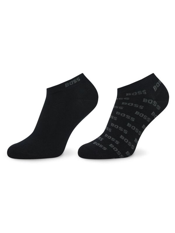 Boss Boss Комплект 2 чифта къси чорапи мъжки 50477888 Черен