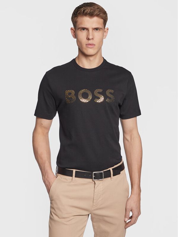 Boss Boss Тишърт 50481590 Черен Regular Fit