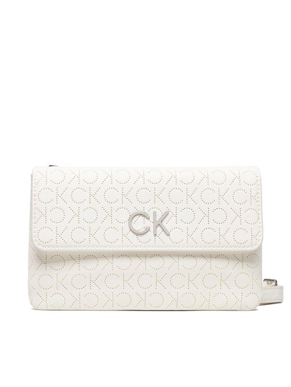 Calvin Klein Calvin Klein Дамска чанта Re-Lock Dbl Crossbody Bag Perf K60K609399 Бял