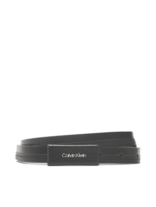 Calvin Klein Calvin Klein Дамски колан Daily Dressed Plaque 2cm Belt K60K610499 Черен