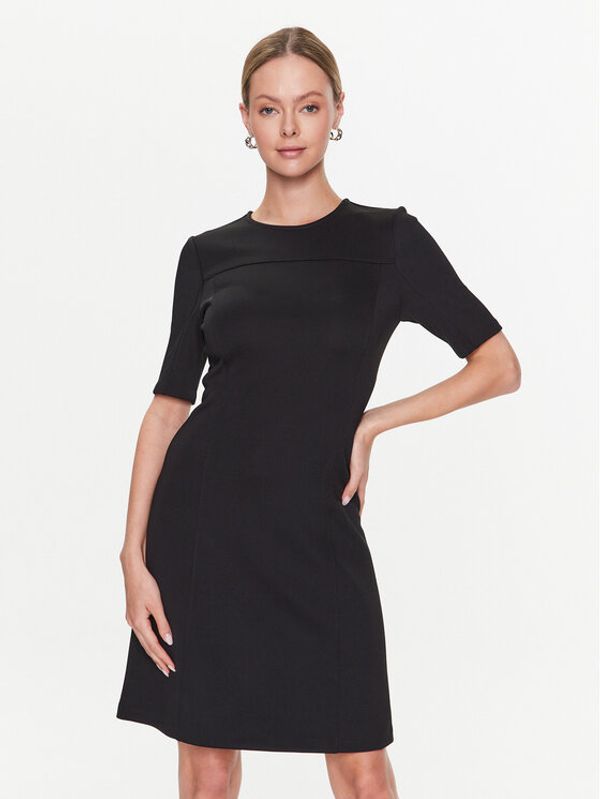 Calvin Klein Calvin Klein Ежедневна рокля Technical Knit Mini Dress K20K205513 Черен Regular Fit