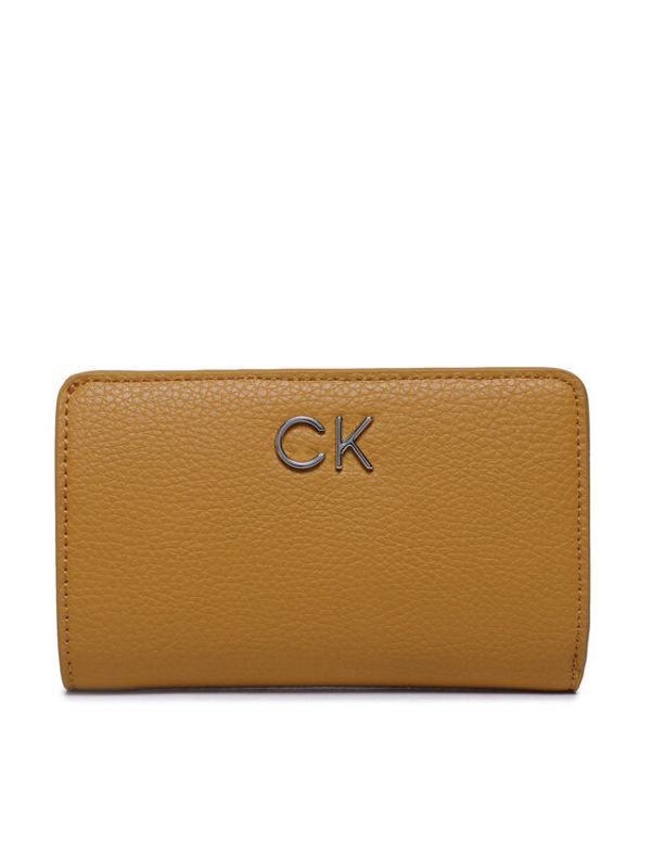 Calvin Klein Calvin Klein Голям дамски портфейл Re-Lock Bifold Wallet Pbl K60K610244 Жълт