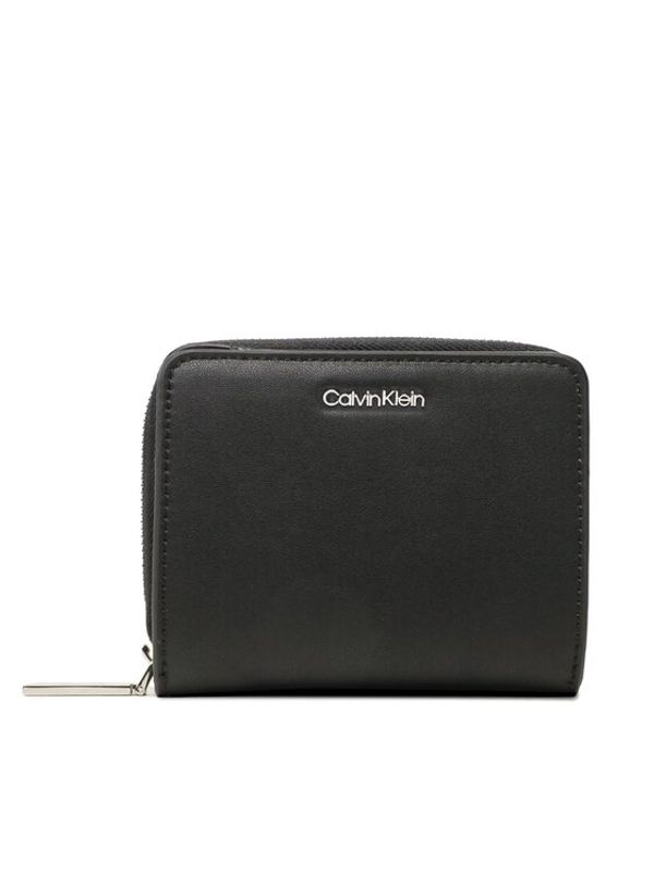 Calvin Klein Calvin Klein Малък дамски портфейл Ck Must Z/A Walle W/Flap Md K60K610300 Черен
