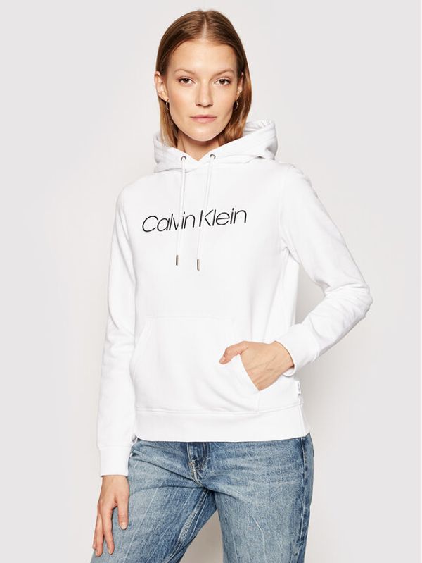 Calvin Klein Calvin Klein Суитшърт Core Logo K20K202687 Бял Regular Fit