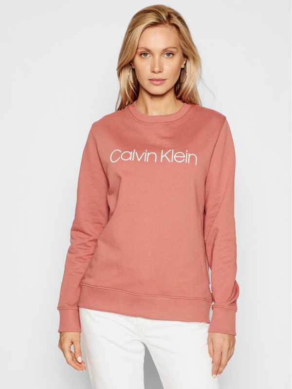 Calvin Klein Calvin Klein Суитшърт Core Logo Ls K20K202157 Розов Regular Fit