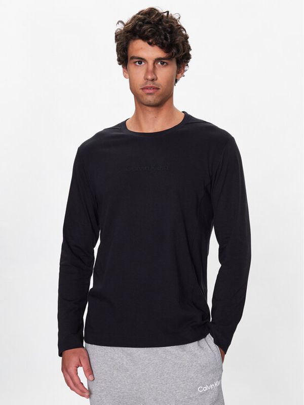 Calvin Klein Calvin Klein Тениска с дълъг ръкав 00GMS3K200 Черен Regular Fit