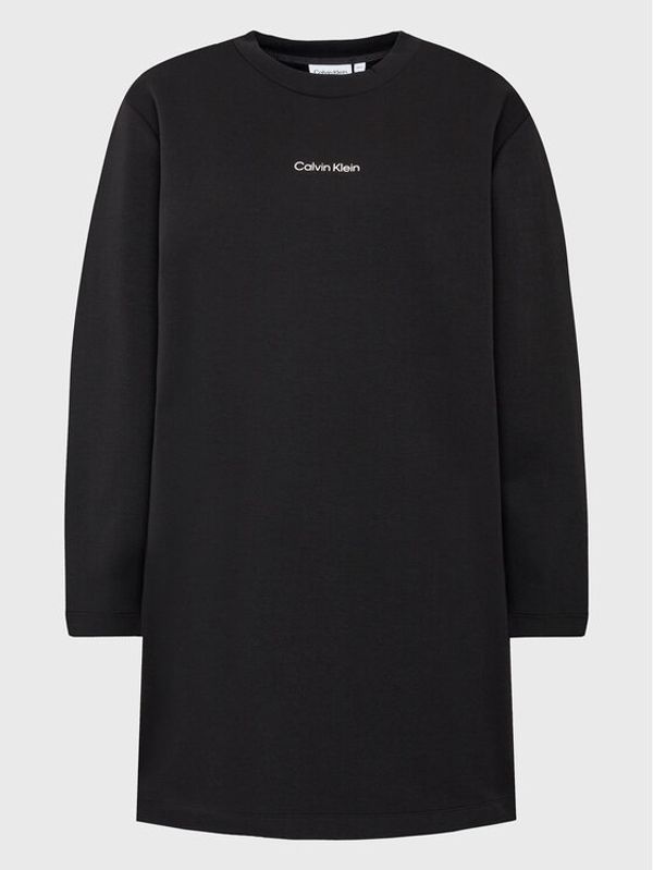 Calvin Klein Curve Calvin Klein Curve Плетена рокля Inclu Micro Logo K20K205474 Черен Regular Fit