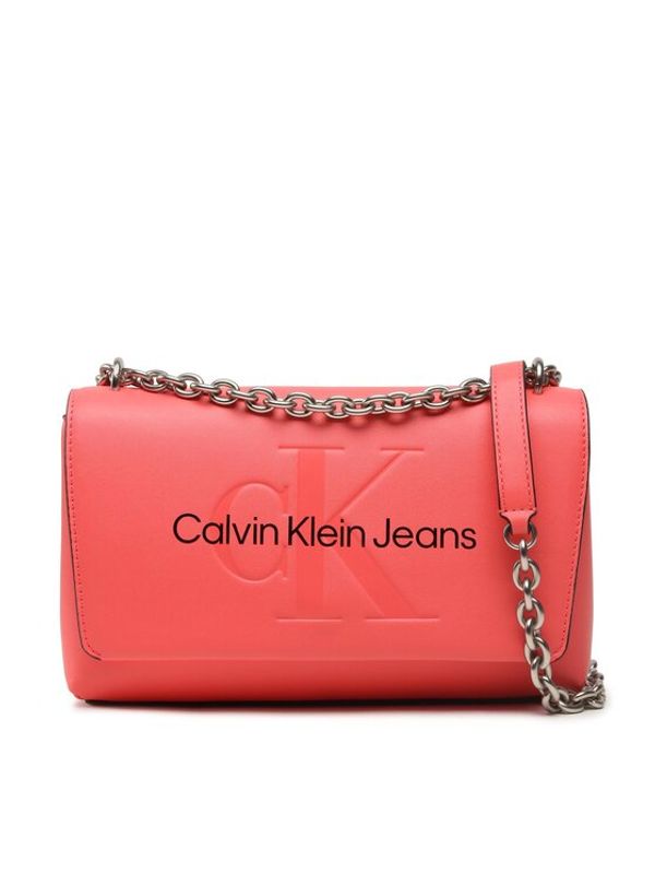 Calvin Klein Jeans Calvin Klein Jeans Дамска чанта Sculpted Ew Flap Conv25 Mono K60K607198 Коралов