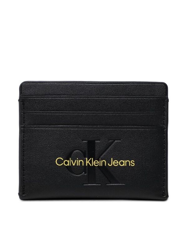 Calvin Klein Jeans Calvin Klein Jeans Калъф за кредитни карти Sculpted Cardcase 6Cc Mono K60K608399 Черен