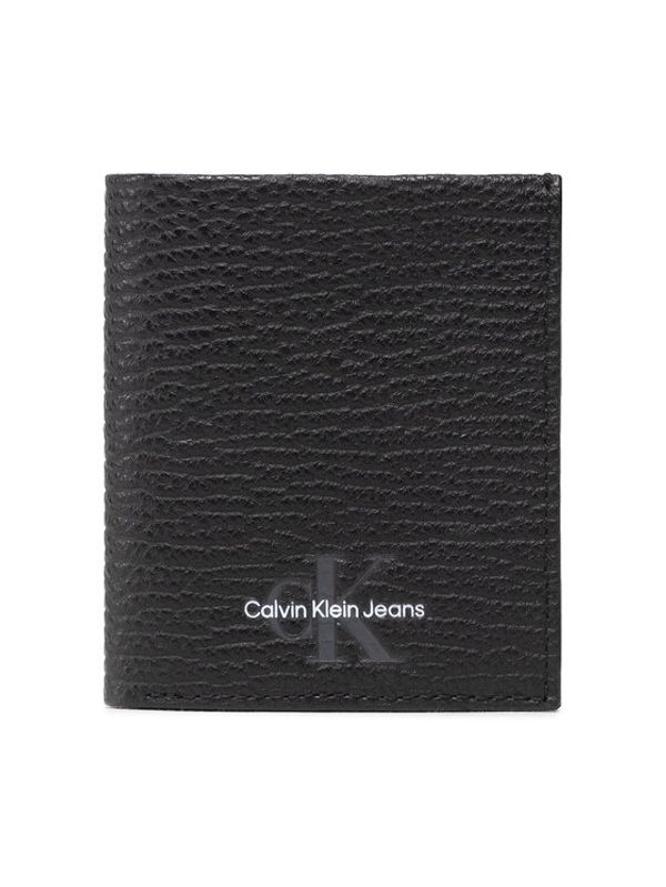 Calvin Klein Jeans Calvin Klein Jeans Малък мъжки портфейл Mono Textured Small N/S Trifold K50K509499 Черен