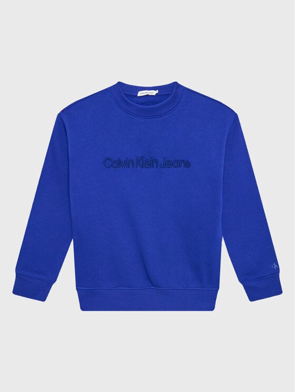 Calvin Klein Jeans Calvin Klein Jeans Суитшърт Embroidery Logo IB0IB01562 Тъмносин Regular Fit