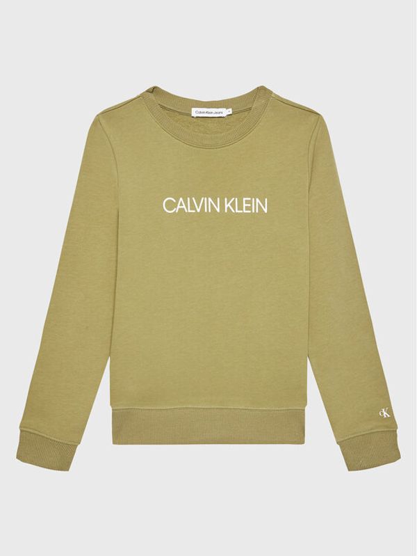 Calvin Klein Jeans Calvin Klein Jeans Суитшърт Institutional Logo IU0IU00162 Зелен Regular Fit