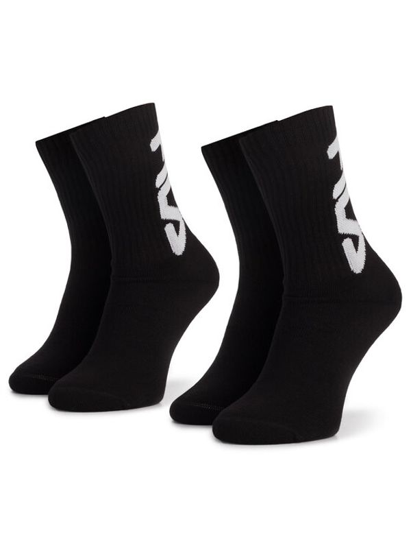 Fila Fila Комплект 2 чифта дълги чорапи мъжки Calza F9598 Черен