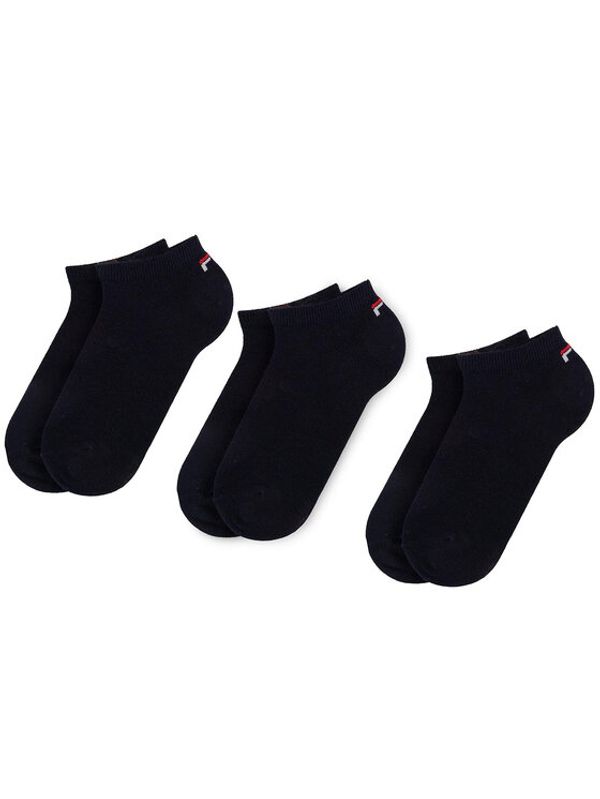 Fila Fila Комплект 3 чифта къси чорапи унисекс Calza F9100 Тъмносин