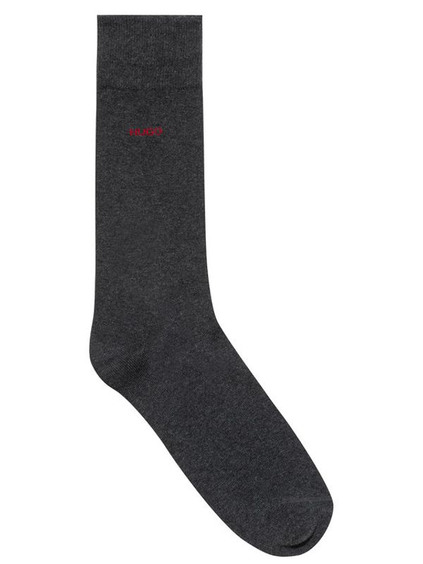 Hugo Hugo Комплект 2 чифта дълги чорапи мъжки Rs Uni Cc 50448250 Сив