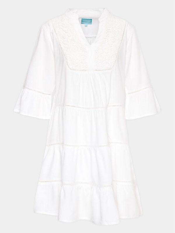 Iconique Iconique Лятна рокля IC23 024 Бял Regular Fit