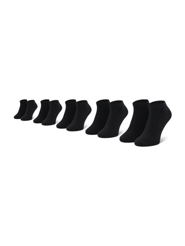 Jack&Jones Jack&Jones Комплект 5 чифта къси чорапи мъжки Jacdongo 12120278 Черен