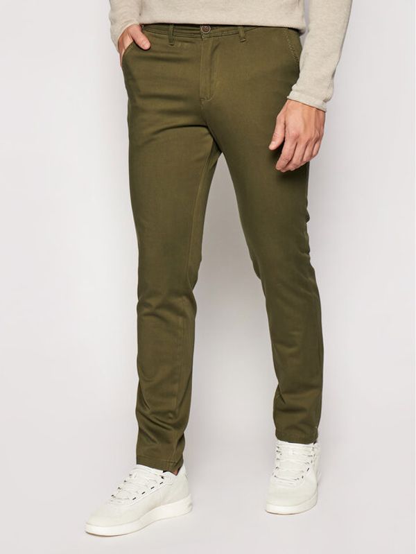 Jack&Jones Jack&Jones Текстилни панталони Marco Bowie 12150161 Зелен Slim Fit