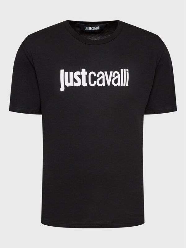 Just Cavalli Just Cavalli Тишърт 74OBHG00 Черен Regular Fit