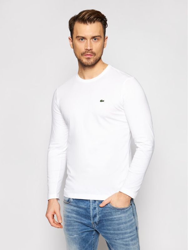 Lacoste Lacoste Тениска с дълъг ръкав TH2040 Бял Regular Fit