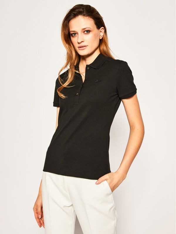 Lacoste Lacoste Тениска с яка и копчета PF5462 Черен Slim Fit