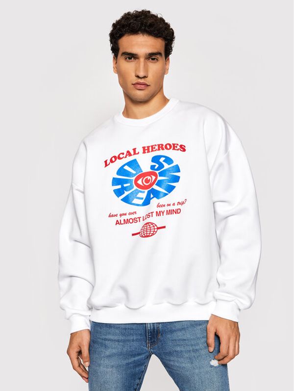 Local Heroes Local Heroes Суитшърт Lost My Mind AW21S0105 Бял Regular Fit