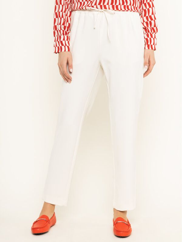 MAX&Co. MAX&Co. Текстилни панталони Cagliari 71310120 Бял Regular Fit