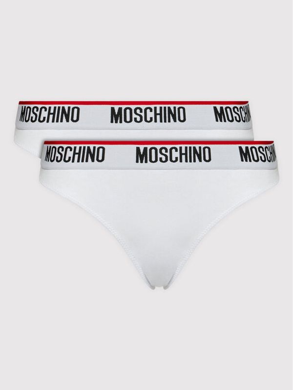 MOSCHINO Underwear & Swim MOSCHINO Underwear & Swim Комплект 2 чифта прашки 4744 9003 Бял
