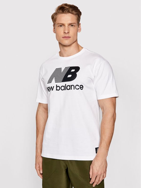 New Balance New Balance Тишърт MT01518 Бял Relaxed Fit