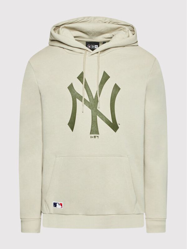 New Era New Era Суитшърт New York Yankees Team Logo 12893130 Бежов Regular Fit