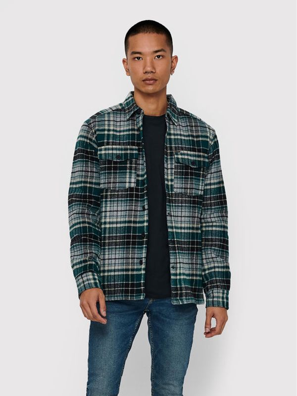 Only & Sons ONLY & SONS Преходно яке Jarred 22018217 Зелен Regular Fit