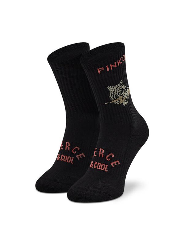 Pinko Pinko Чорапи дълги дамски Dolma Calzino PE 22 BLKS1 1H211R Y86P Черен