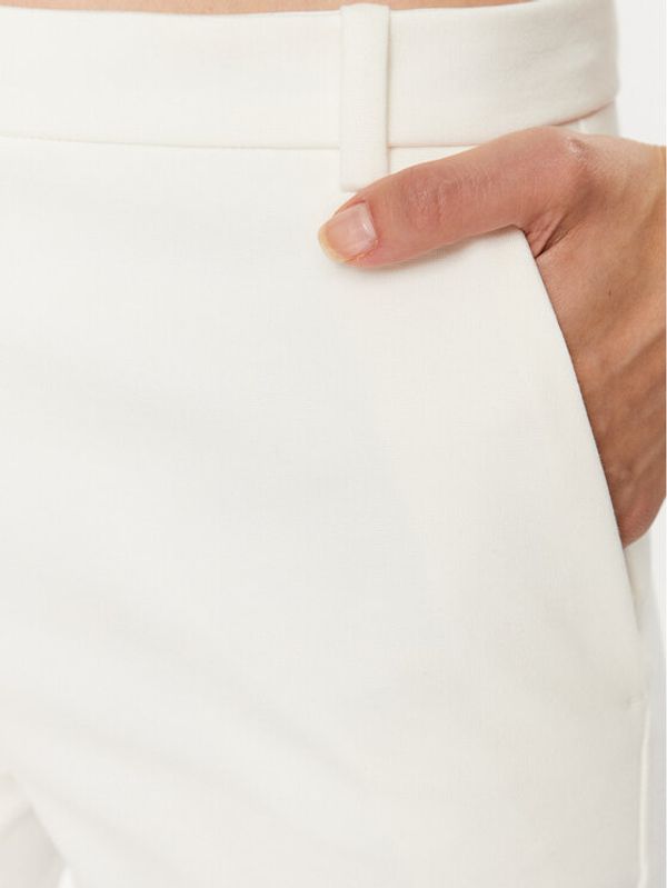 Pinko Pinko Текстилни панталони Bello Pantalone 1000155 A15M Бял Regular Fit