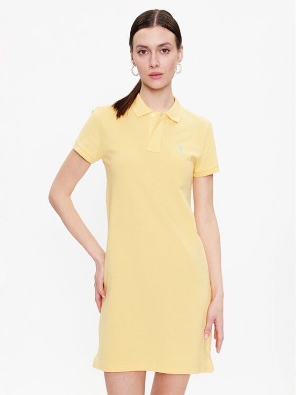 Polo Ralph Lauren Polo Ralph Lauren Ежедневна рокля 211799490010 Жълт Regular Fit