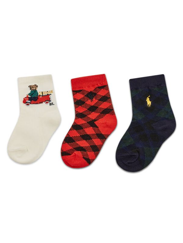 Polo Ralph Lauren Polo Ralph Lauren Комплект 3 чифта дълги чорапи детски 441896730001 Цветен