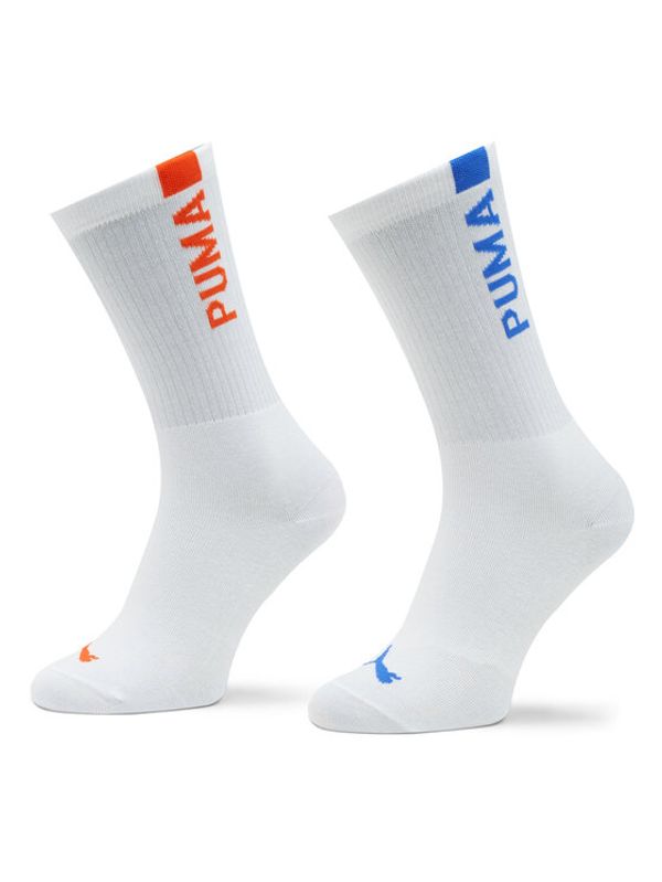 Puma Puma Комплект 2 чифта дълги чорапи дамски Women Slouch Sock 2P 938005 Бял