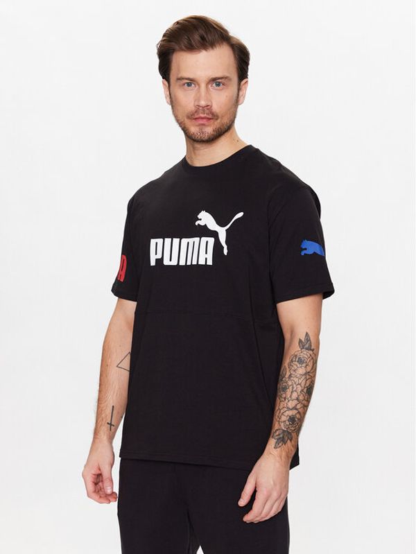 Puma Puma Спортни шорти Power Colourblock 673321 Черен Relaxed Fit