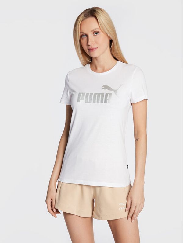 Puma Puma Тишърт 848 Бял Regular Fit