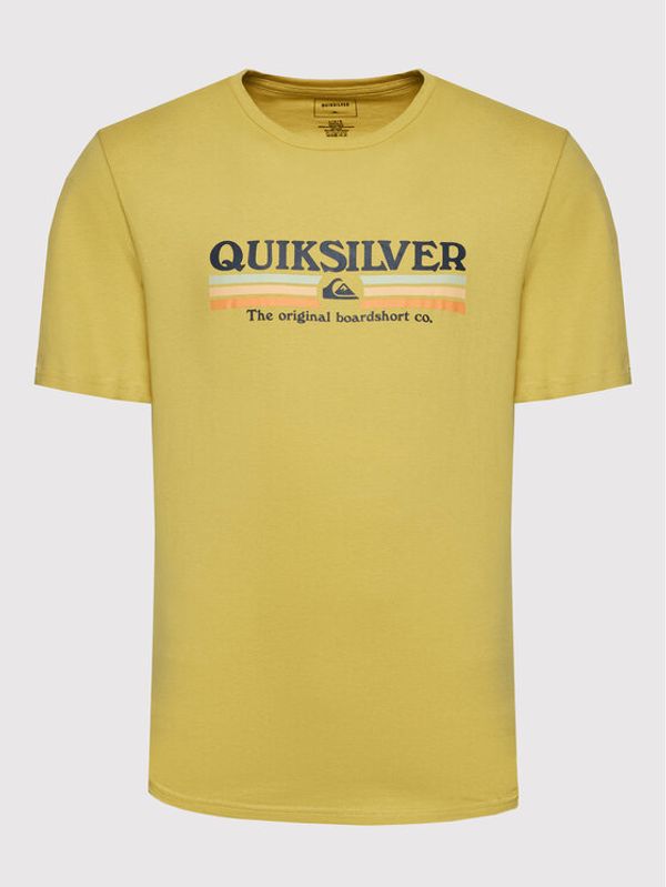 Quiksilver Quiksilver Тишърт Lined Up EQYZT06657 Жълт Regular Fit